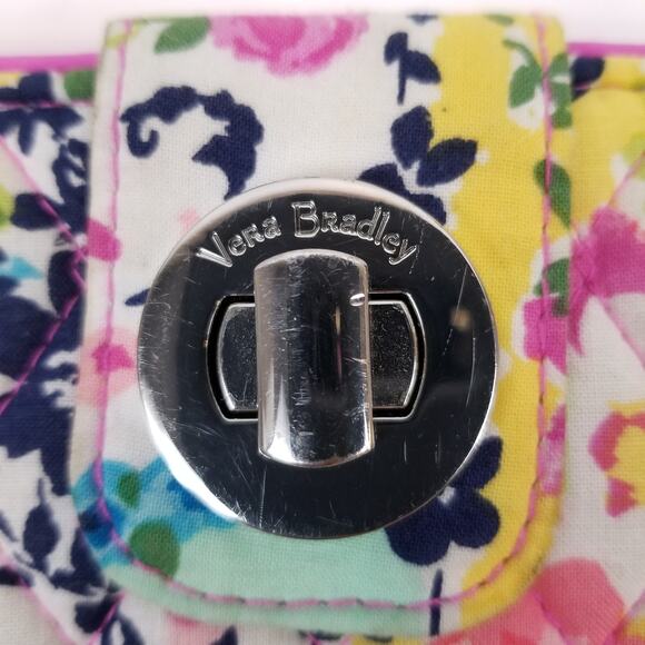 Vera Bradley RFID Turn Lock Wallet Wildflower Paisley - Picture 3 of 8